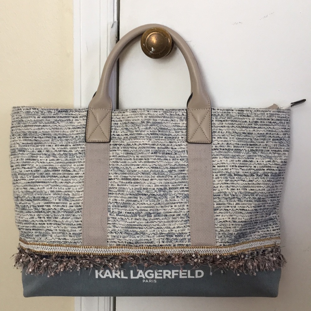 Karl Lagerfeld denim handbag